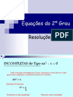 Equações do 2º Grau