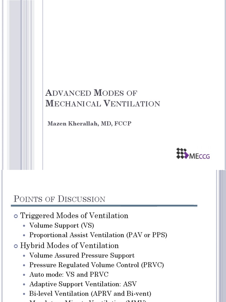 Advanced Mechanical Ventilation Modes | PDF | Breathing | Respiration
