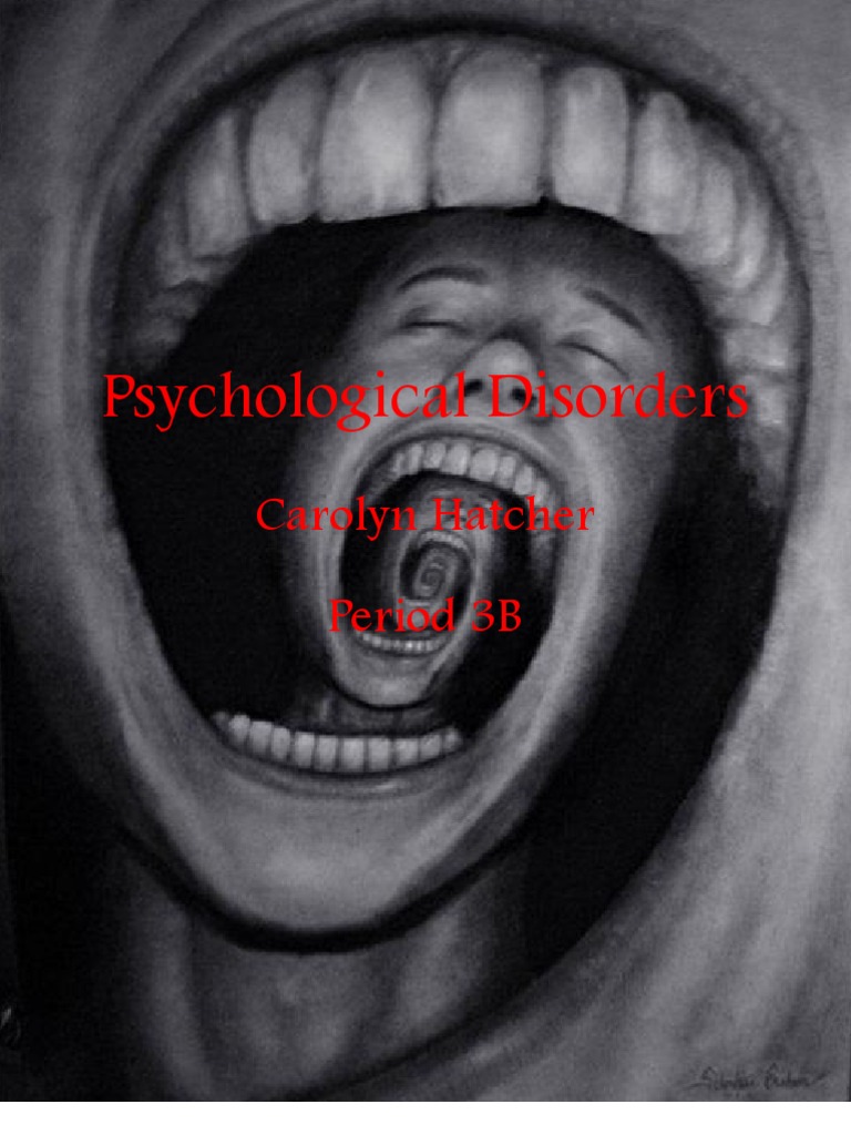 Psychological Disorders Booklet Pdf Anxiety Disorder Major
