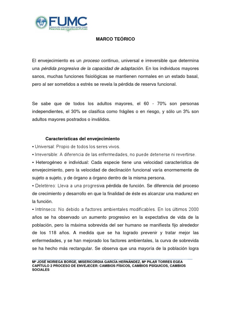 Marco Teorico de Adulto Mayor Piel Hueso