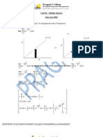 Solutions of previous years Unit 2,3 and5 for II semester CSVTU (Mathematics)