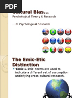 Download AQA A-Level Psychology PYA5 Cultural Bias In Psychological Research by Stephan Amaranath SN13616729 doc pdf
