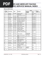 2008 Mercruiser Service Manual Index