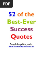 52 Best Ever Success Quotes