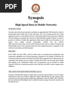 High Speed Mobile Data Abstract