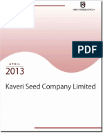 Diversification of Business Activities Acting as a Key Growth Driver for Kaveri Seed Company Limited