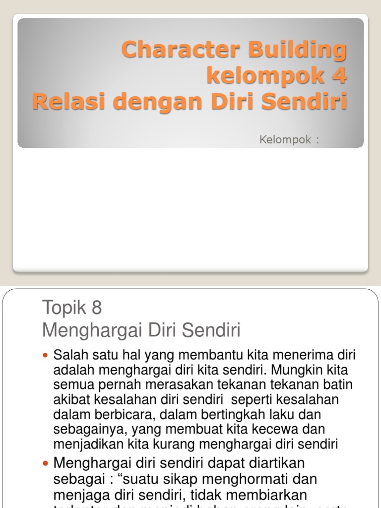 Character Building Pdf