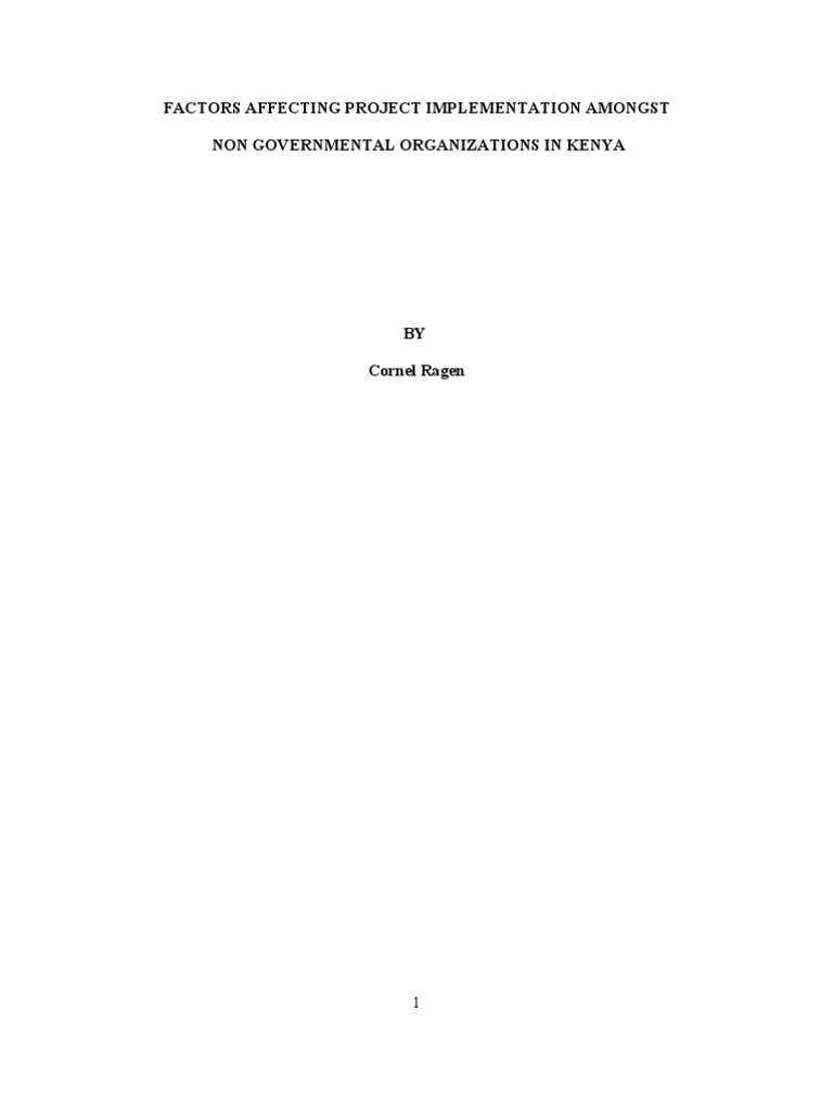 Factors Influencing NGO Project Success | PDF | Goal Setting | Goal