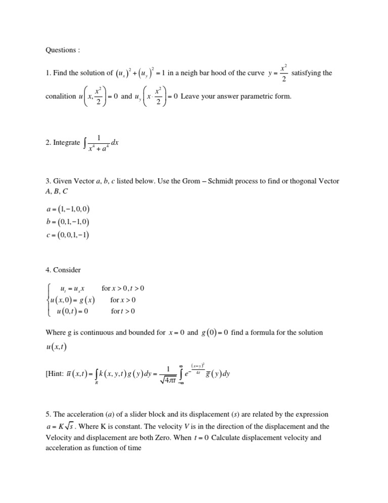Maths Question | PDF | Teaching Methods & Materials