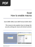 Download Excel how to enable macros by Rupert Parsons SN136209213 doc pdf