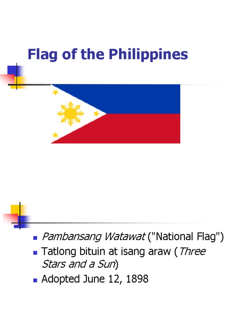 Flag of the Philippines.ppt Philippines Unrest