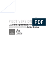 Pilot Version: LEED For Neighborhood Development Rating System