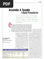 [MWRF0309] Assemble a Tunable L-Band Preselector
