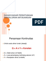 Dasar2 Perhitungan Penyaluran Air Buangan