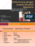 Rinitis Kronis Dengan Suspek Sinusitis Maksilaris