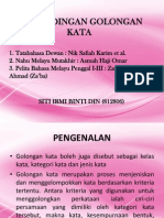 Perbandingan Golongan Kata