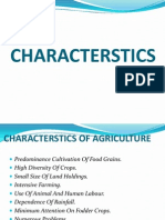 Characteristics of Agriculture