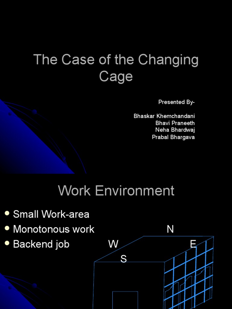 The Case of The Changing Cage | PDF