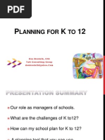 Planning For K12 (Philippines)