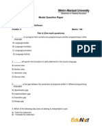 BC0051-System Software Model Question Paper