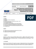 NPT 001 - Termo de Compromisso de Ajustamento de Conduta