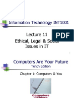 Ethical, Legal & Social Issues in Information Technlogy