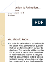 Introduction To Animation : Delia C. Roque Chap. 1-Pages 1 To 8 Art Class