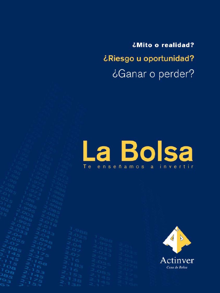 Libros Invertir En Bolsa Principiantes Pdf