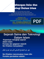 Perkembangan Sains Dan Teknologi Dalam Islam