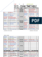 Ecs Summer 2013 Exam Timetable