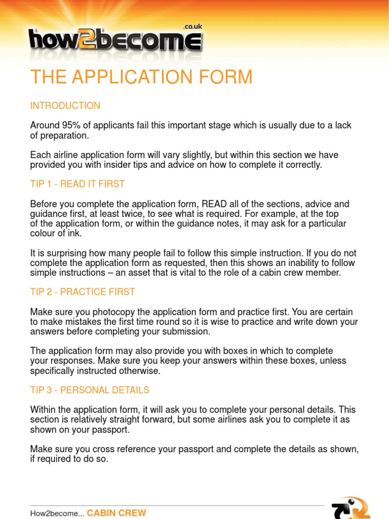 FLIGHT ATTENDANTS APPLICATION TIPS Flight Attendant Airlines