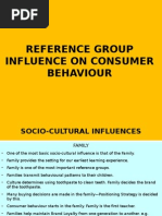 Reference Group Influenec On Consumer Behaviour