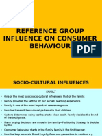 Reference Group Influenec On Consumer Behaviour