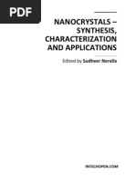 NaNANOCRYSTALS - SYNTHESIS, CHARACTERIZATION AND APPLICATIONSnocrystals - Synthesis - Characterization - and - Applications PDF