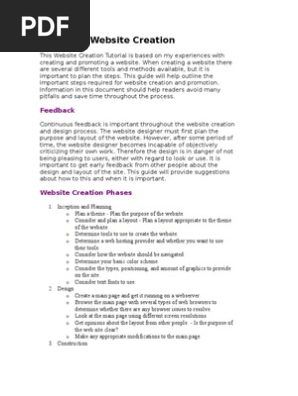 Website Creation