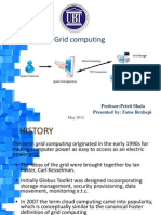 Grid Computing: Profesor:Petrit Shala Presented By: Fatos Rexhepi