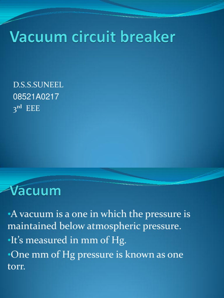 Vacuum Circuit Breaker PDF
