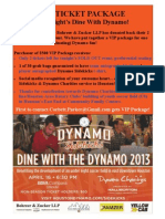 VIP Ticket/Autograph Package To Dine With Dynamo