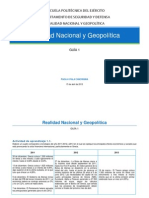 Realidad Nacional y Geopolítica 2011-2013 Ecuador & El Mundo