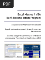 Download Excel Macros  VBA Bank Reconciliation Program by Rupert Parsons SN136276509 doc pdf
