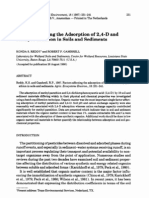 Factors Affecting The Adsorption of 2,4-D Methyl Parathion in Soils and Sediments and