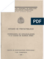 Estudio de Factibilidad FFCC de Circunvalación Bs As 1985