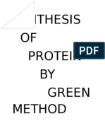 Protein Synthesis via Green Extraction Method