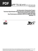 Telecommunication Management; Key Performance Indicators (KPI) for UMTS and GSM
