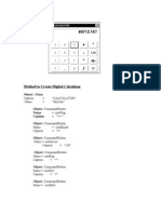 Method to Create Digital Calculator