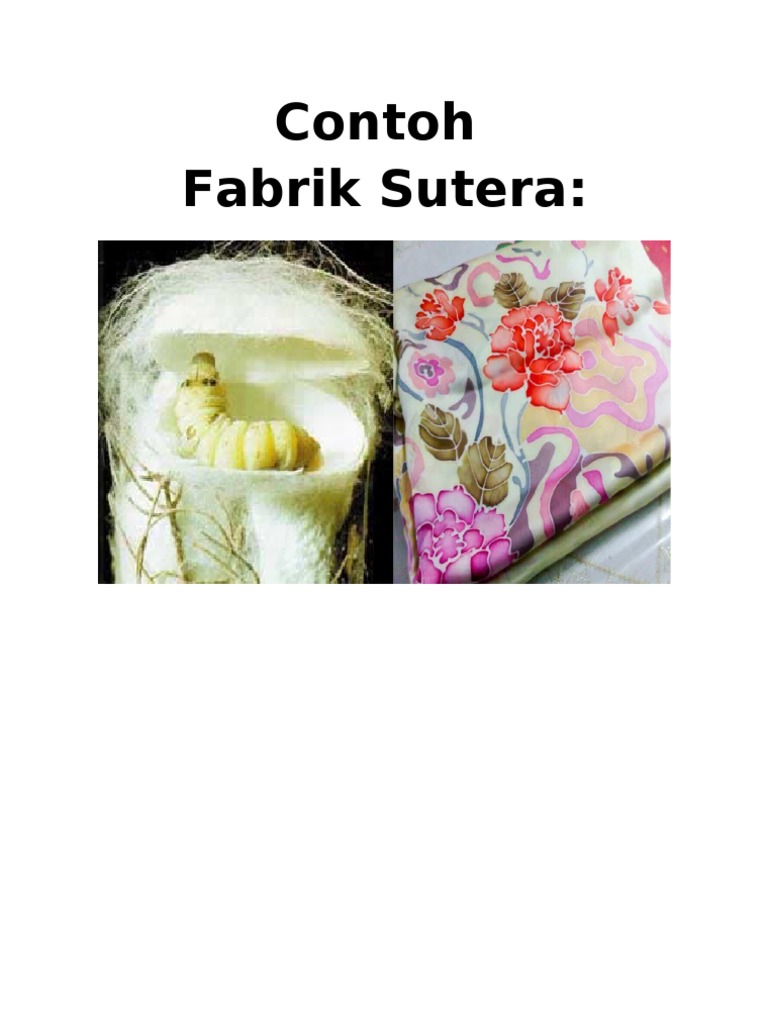 Contoh Fabrik Berbagai Jenis | PDF