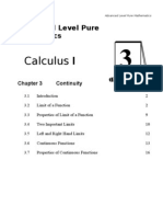 Calculus I: Advanced Level Pure Mathematics