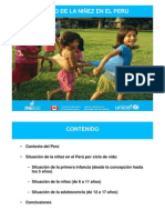 UNICEF - Estado de La Niñez en El Perú