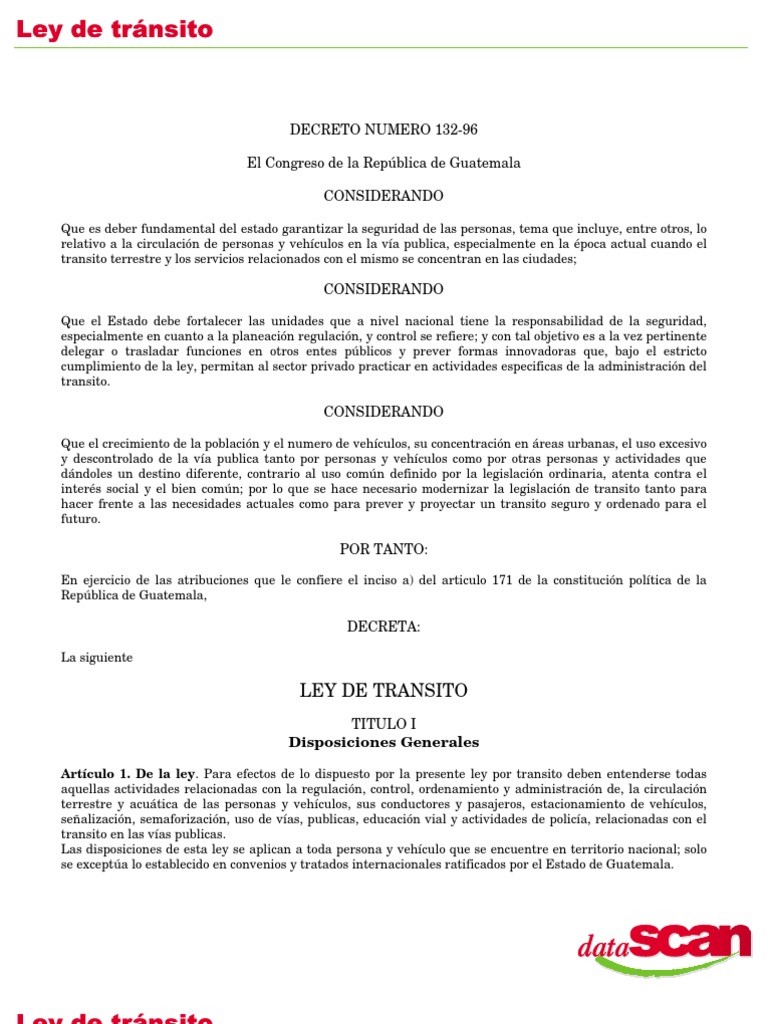 Ley Transito Pdf