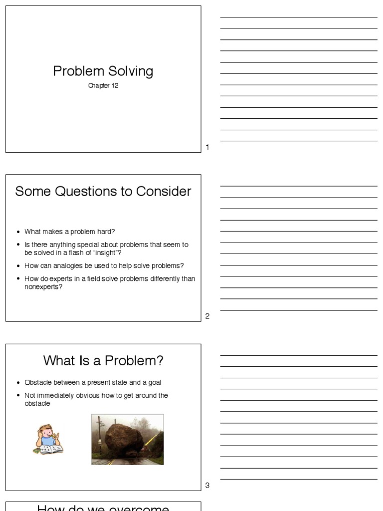 Problem Solving Pdf Analogy Insight